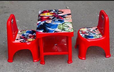 Marvel Themed Kids Study Table Set with 2 Chairs & 1 Table Children's Learning Furniture - Image 3