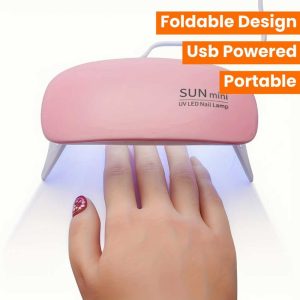 SUN Mini UV/LED Nail Lamp – 6W Portable Nail Dryer for Gel Polish & Home Manicure