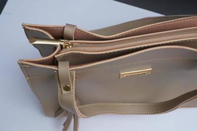 Beige PU Leather Handbag with Tassel & Wallet – Elegant Women's Designer Tote Bag for Office & Daily Use in Pakistan - Image 8