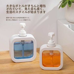 Portable Soap Dispenser 500ml – Clear Squeeze Bottle for Liquid Soap, Dishwashing & Hand Sanitizer