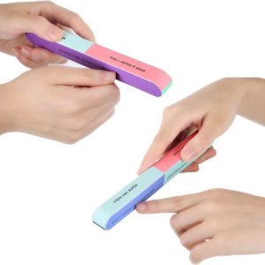 Nail File & Buffers for Women & Girls – Natural Emery Boards for Shaping, Smoothing & Polishing Nails