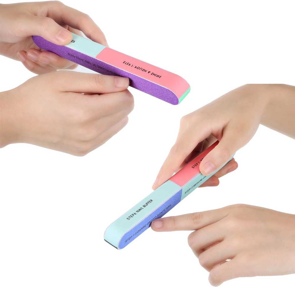 Nail File & Buffers for Women & Girls – Natural Emery Boards for Shaping, Smoothing & Polishing Nails