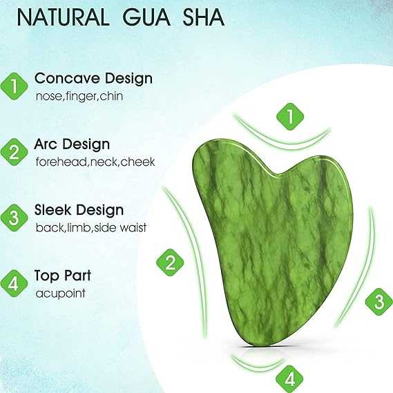 Natural Marble Jade Roller & Gua Sha Set – 2-in-1 Facial Massager & Skincare Tool Kit - Image 2