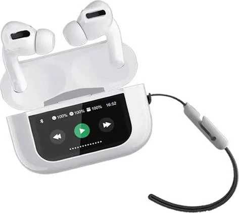 A9 Pro Wireless Earbuds White | Bluetooth 5.3 | HD Stereo Sound | TWS with Charging Case - Image 6