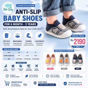 Baby Shoes Anti-Slip Breathable Sneakers for Kids – Soft Lightweight Walking Shoes for Infants & Toddlers