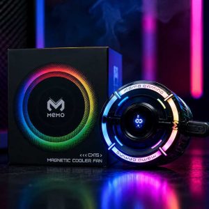 MEMO CX15 Magnetic Mobile Phone Cooler – RGB Gaming Cooling Fan for Smartphones