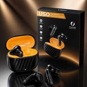 U50 True Wireless Bluetooth Earbuds with Charging Case | Hi-Fi Stereo Sound | Smart Touch Control | Premium TWS Headset