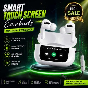 A9 Pro Wireless Earbuds White | Bluetooth 5.3 | HD Stereo Sound | TWS with Charging Case
