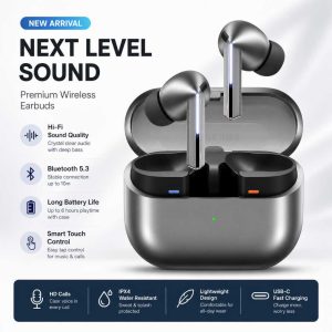 Samsung Galaxy Buds 3 Pro Black – ANC Wireless Bluetooth Earbuds with Adaptive AI Sound