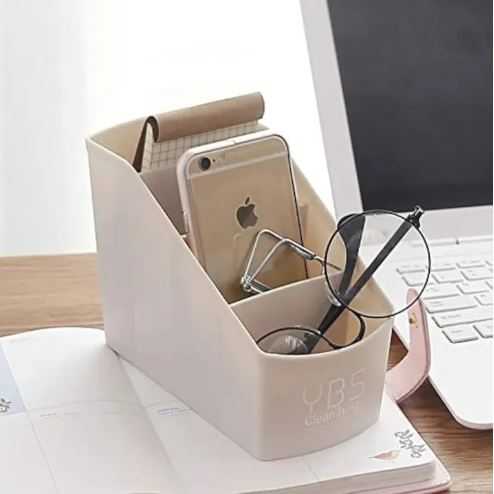 Bedside Table Organizer Caddy โ Multi-Use Plastic Holder for Pens, Remote & Essentials - Image 4