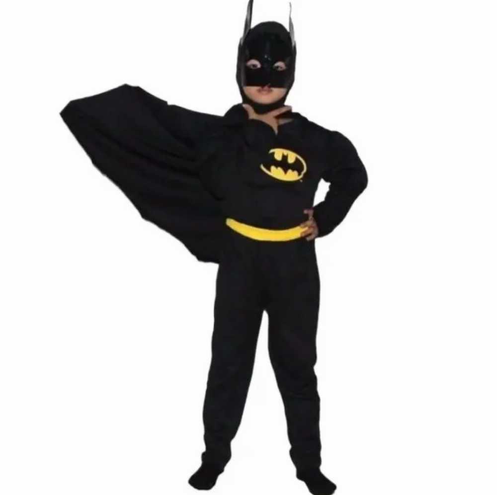 Complete Batman Costume for Kids – Superhero Fancy Dress with Mask & Cape - Image 2