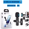 K8 Wireless Microphone for Mobile | Type-C & iPhone Compatible | Noise Reduction | Plug & Play Lavalier Mic - Image 2
