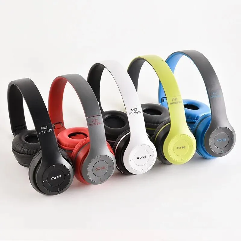 P47 Wireless Headphones Black Fast Charge Battery - Image 2