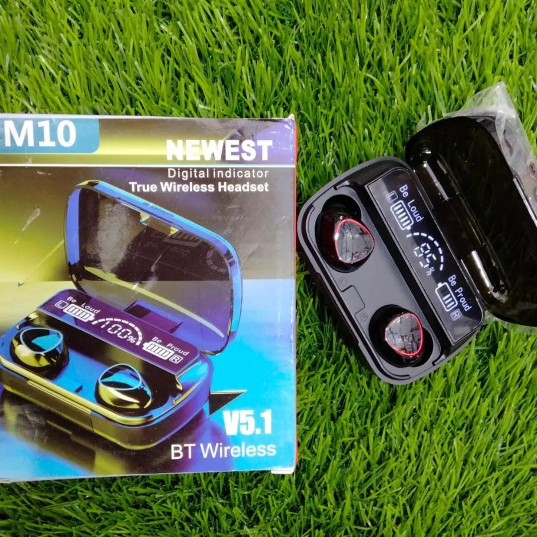 M10 Pro Bluetooth 5.1 Earbuds with Touch Control & LED Display - Image 2
