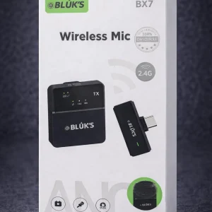 BLUK'S BX7 2.4G Wireless Microphone Type-C – Professional Lavalier Mic for Content Creators