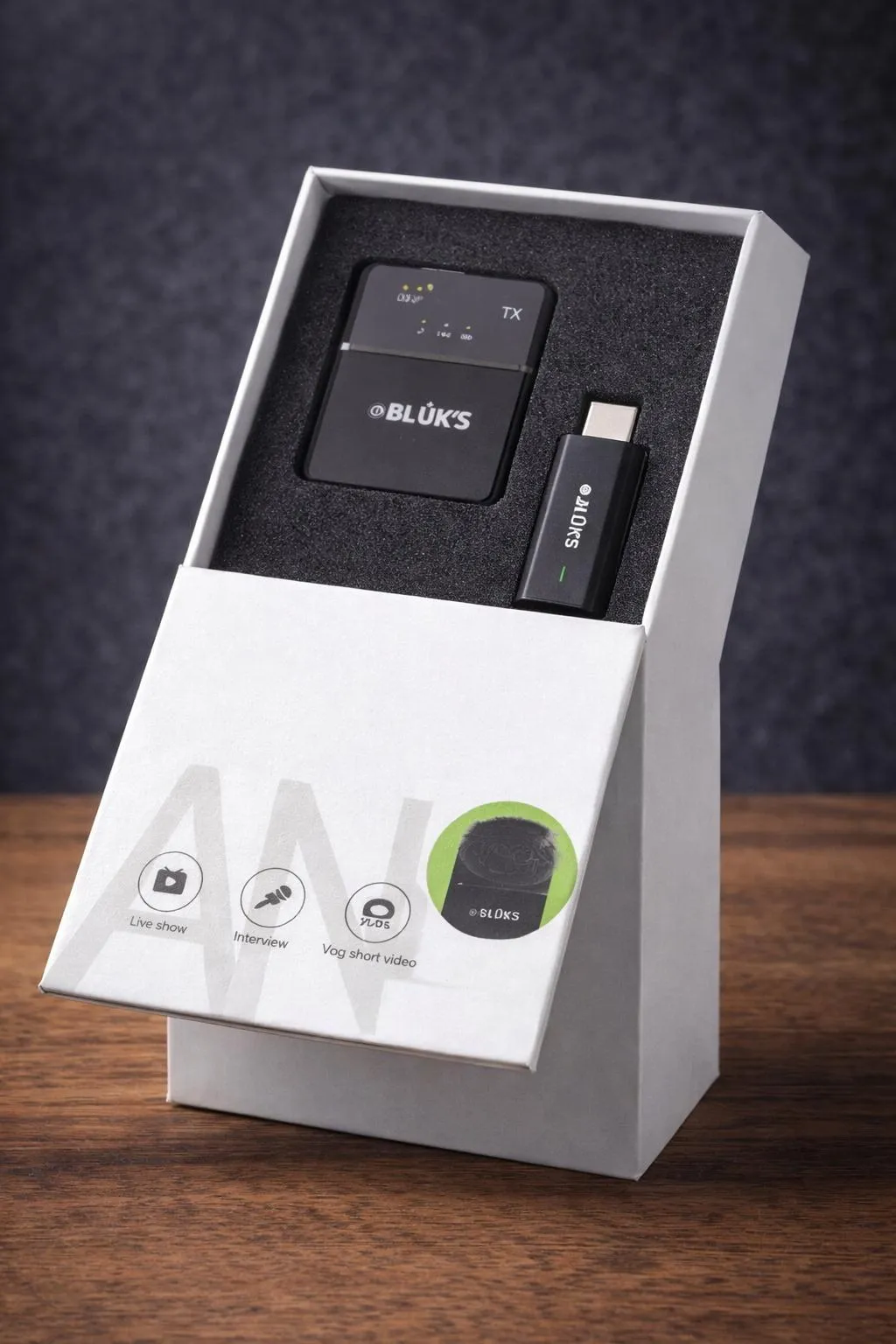 BLUK'S BX7 2.4G Wireless Microphone Type-C – Professional Lavalier Mic for Content Creators - Image 2