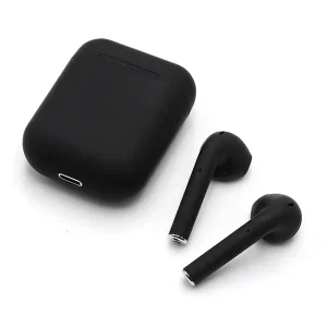 Black InPods Wireless Bluetooth Earbuds with Charging Case | Touch Control | Stereo Sound | Built-in Mic