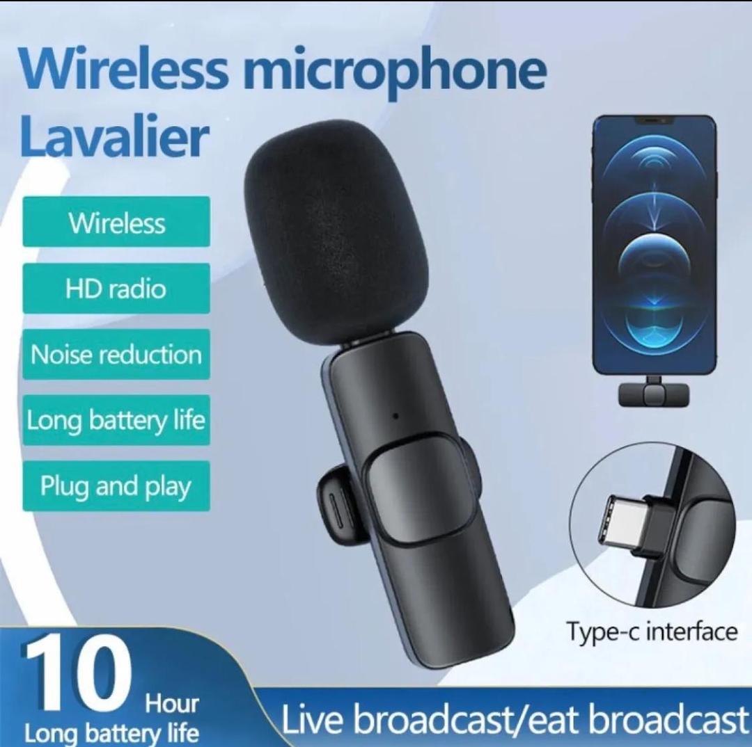 K8 Wireless Mic Black 3-in-1 Bluetooth 5 – Professional Wireless Microphone - Image 3