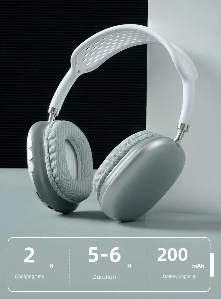 Premium Wireless Bluetooth Headphones – Black, Blue, Red, White & Green - Image 2
