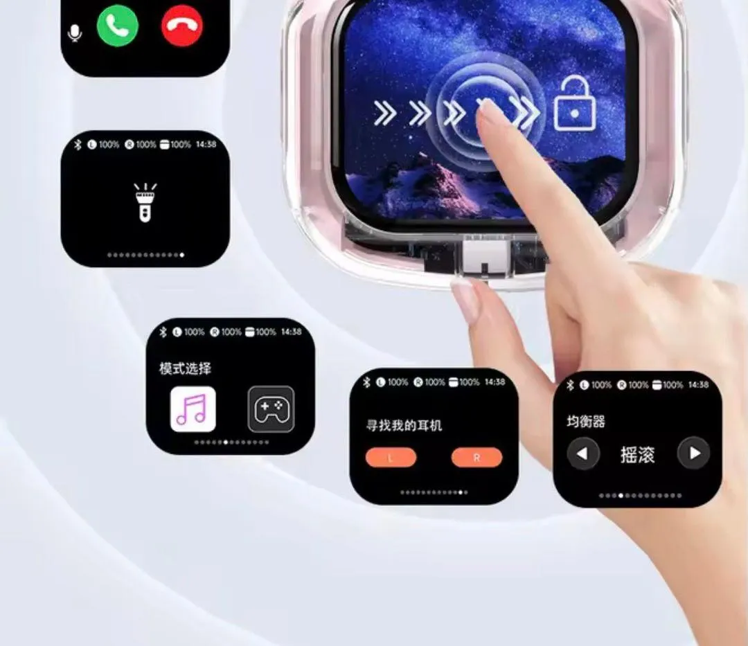 Wireless Transparent Earbuds with Smart Touch Controls - Image 3