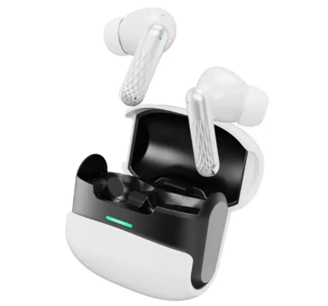 TWS Wireless Earbuds Yellow Black with Charging Case - Image 6