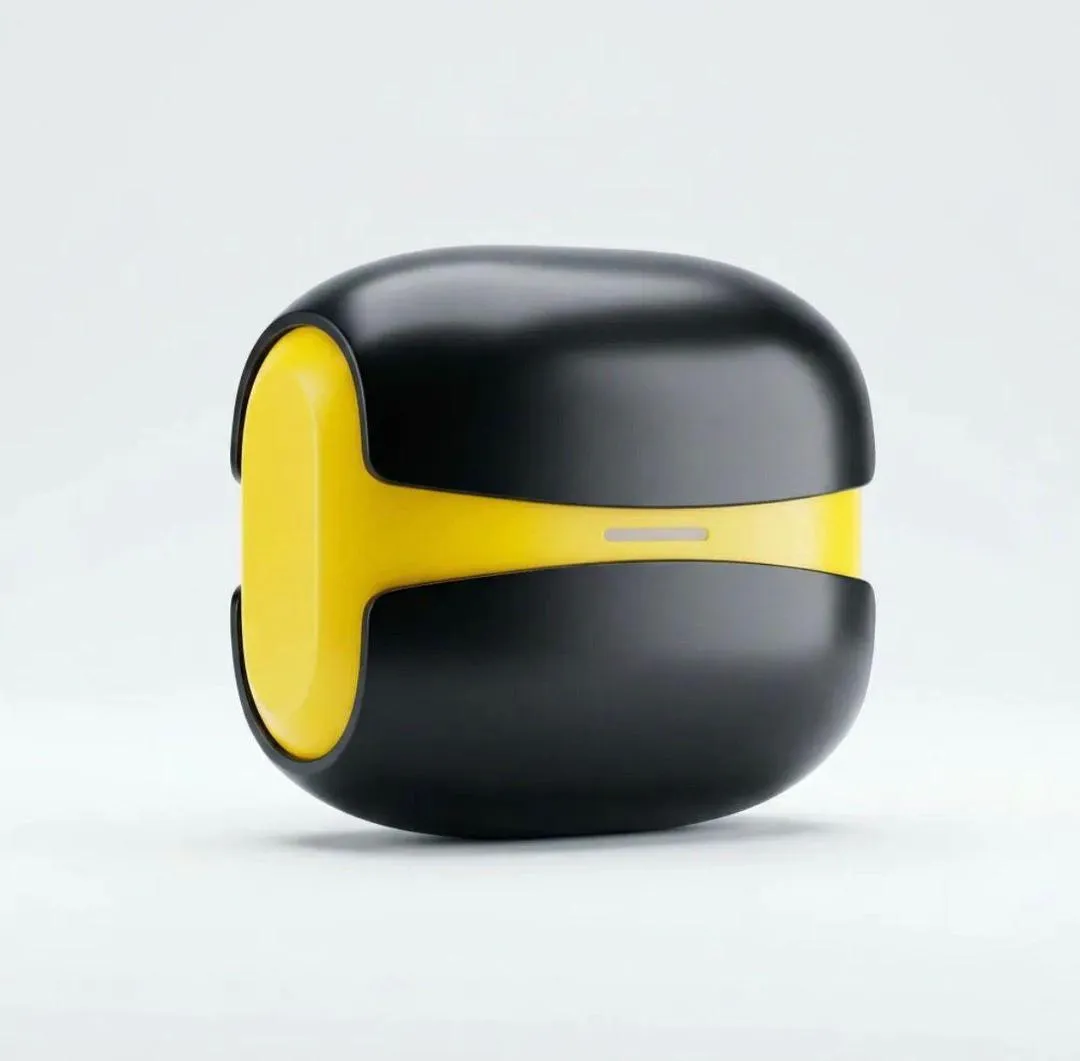TWS Wireless Earbuds Yellow Black with Charging Case - Image 5