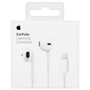 White iPhone Bluetooth Handsfree with Built-in Microphone