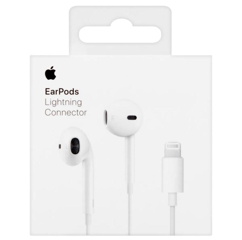 White iPhone Bluetooth Handsfree with Built-in Microphone