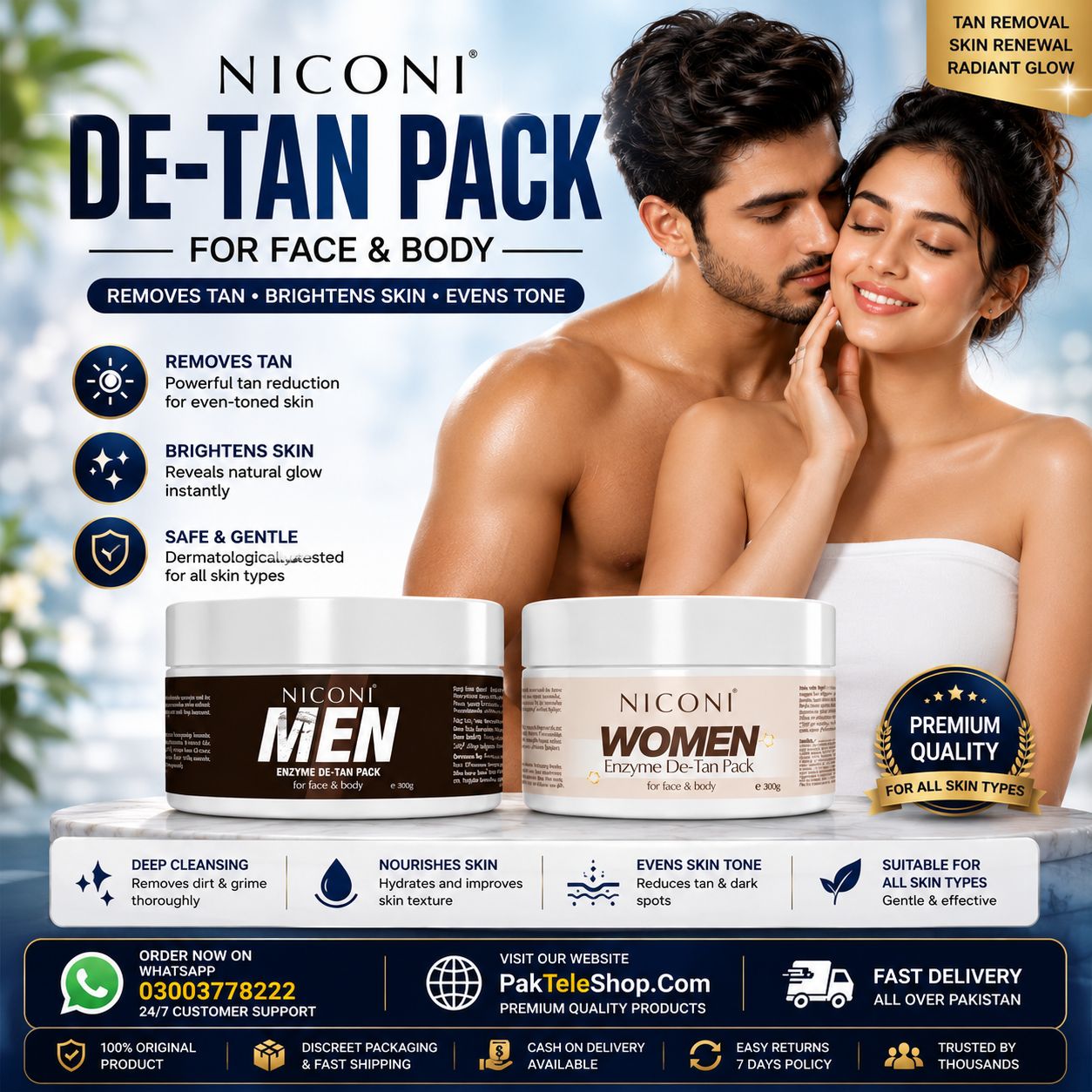 Niconi Women Enzyme De-Tan Pack In Pakistan