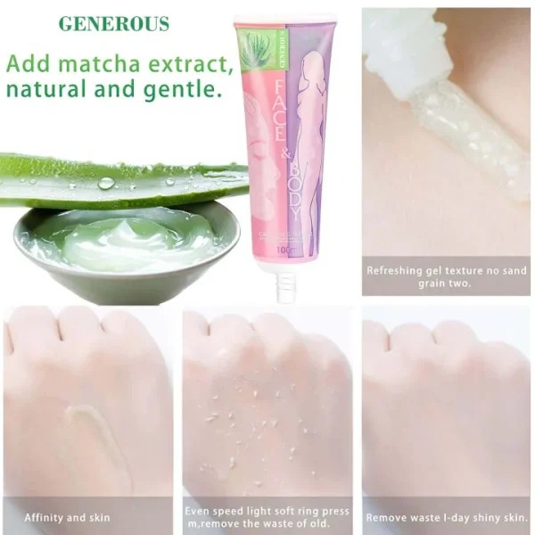 Sale Face And Body Brightening & Exfoliating Cleansing Scrub Gel 100 ML - Image 2