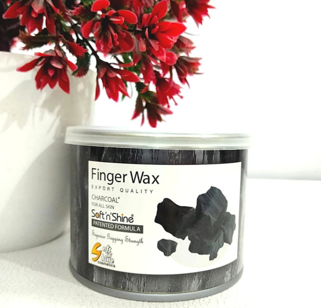 Charcoal Soft N Shine Finger Wax 225gm - Image 2