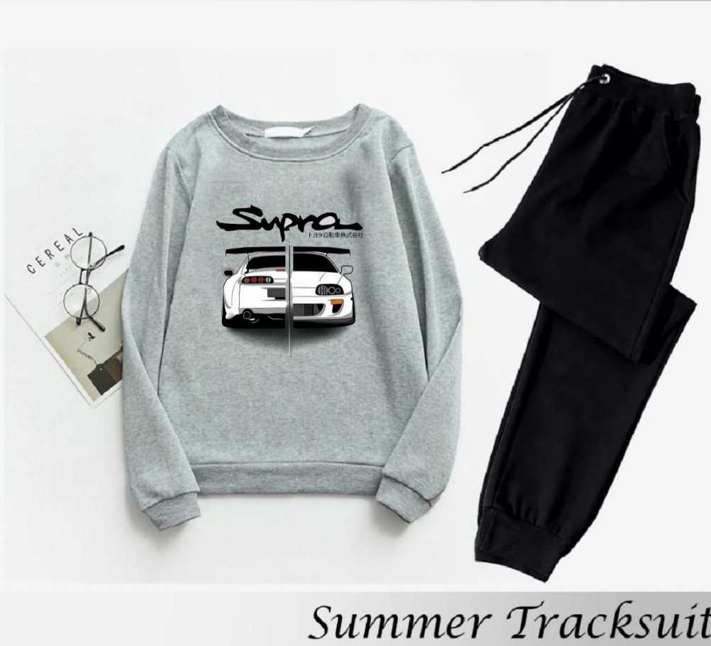 Trendy Printed Winter Tracksuit for Men & Boys โ Thick Fleece Rib Sweatshirt & Trouser Set - Image 5