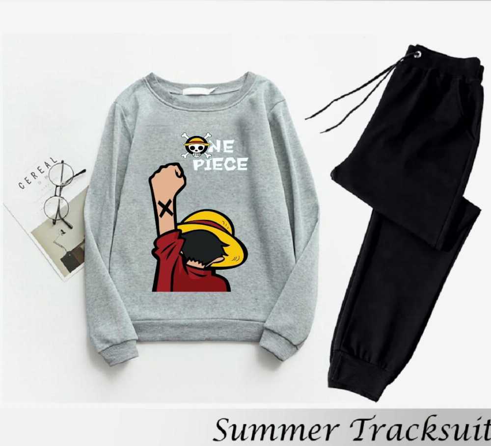 Trendy Printed Winter Tracksuit for Men & Boys โ Thick Fleece Rib Sweatshirt & Trouser Set - Image 4