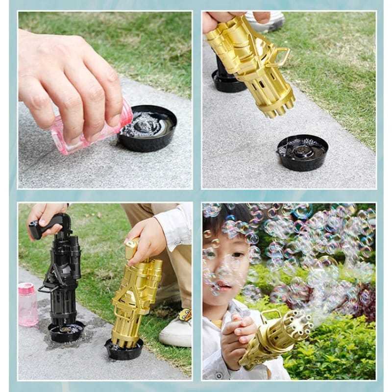 Automatic Bubble Gun Machine – Fun Outdoor Bubble Toy for Kids (Random Color) - Image 3