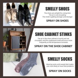 Shoe Deodorant Spray 100ml – Powerful Odor Control & Freshness Spray for Sneakers and Shoes