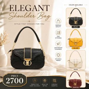 Women's Leather Crossbody Bag | Stylish Medium Shoulder Bag for Women