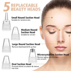 Electric Blackhead Remover Vacuum – Professional Pore Cleaner with Acne Needle & Skin Care Kit