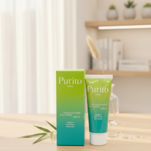 Purito GreenShield Bamboo Infused Skin Defense & Deep Barrier Recovery Cream – 120g Moisturizing and Protective Face Cream