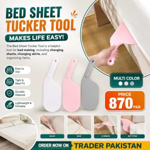 Bed Sheet Tucker Tool – Multi-Color Multi-Purpose Bed Making, Sheet Changing & Tucking Helper