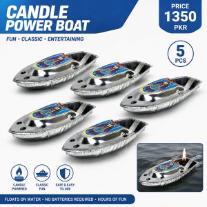 Candle Powered Boat Set 5pcs for Weddings, Parties & Decorative Events