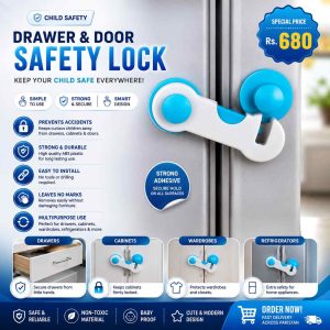 Children Kids Drawer Lock – Baby Safety Angle Sliding Door Plastic Lock