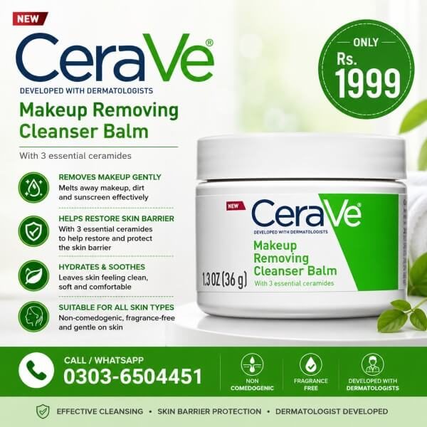Cerave Makeup Removing Cleansing Balm Price In Pakistan