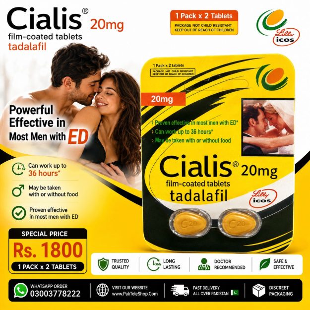Cialis 20mg 2 Tablets Pack Price In Pakistan