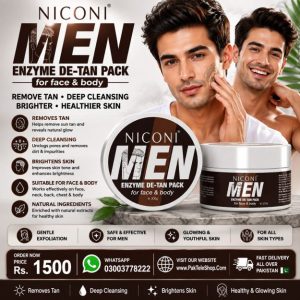 NICONI MEN ENZYME DE-TAN PACK for face & body 300g
