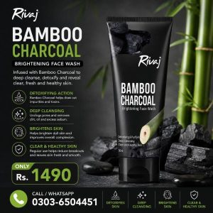 Rivaj Bamboo Charcoal Face Wash In Pakistan