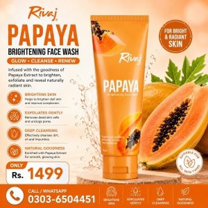 Rivaj Papaya Brightening Face Wash In Pakistan