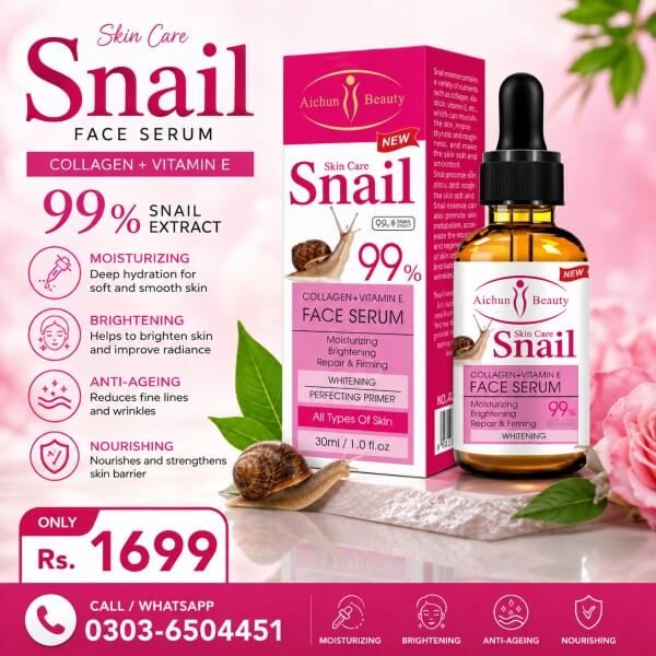 Snail Collagen Vitamin E Face Serum In Pakistan