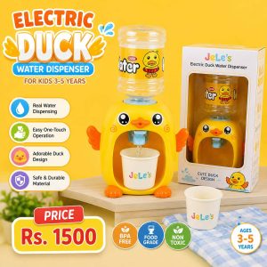 Electric Duck Water Dispenser Toy for Kids Yellow Automatic Water Play Toy 3-5 Years