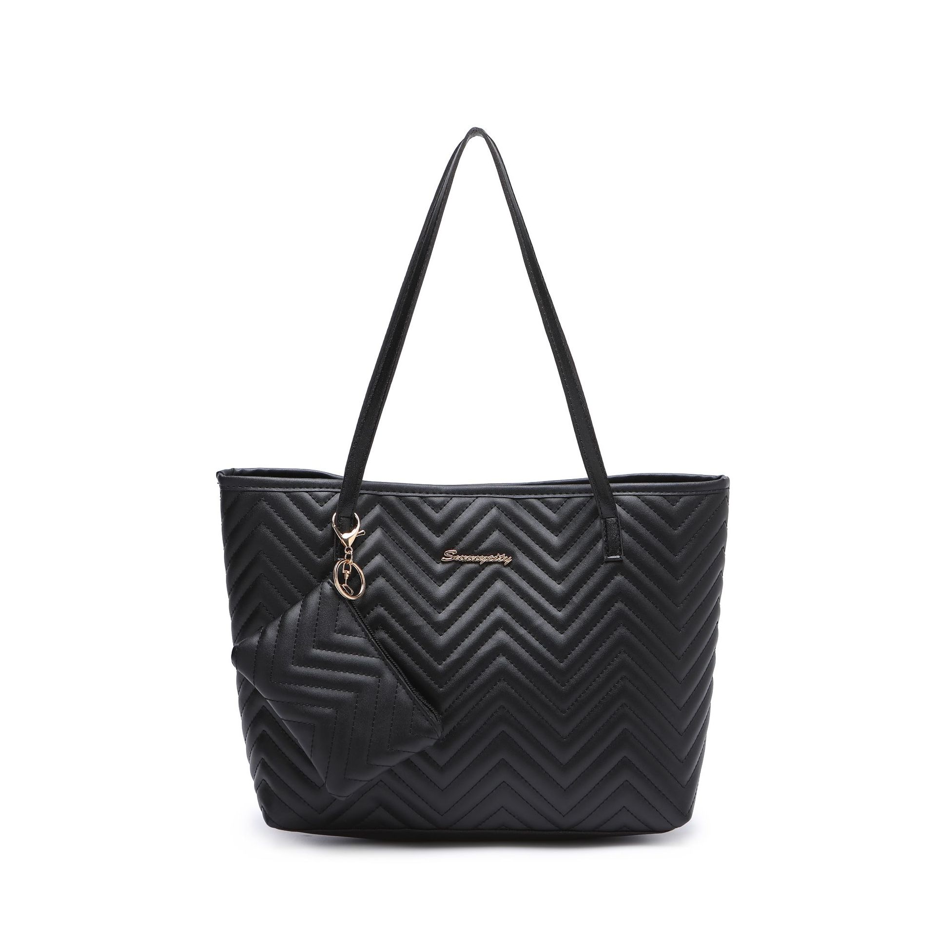 Wavy Diamond Embroidered Shoulder Bag for Women – Elegant Ladies Shoulder Handbag for Daily Use in Pakistan - Image 4