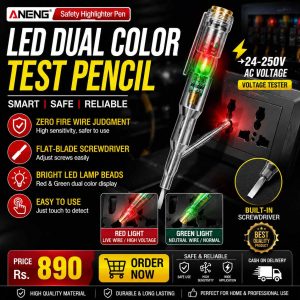 Highlight LED Test Pencil – 24–250V Electric Voltage Tester Pen with Indicator Light